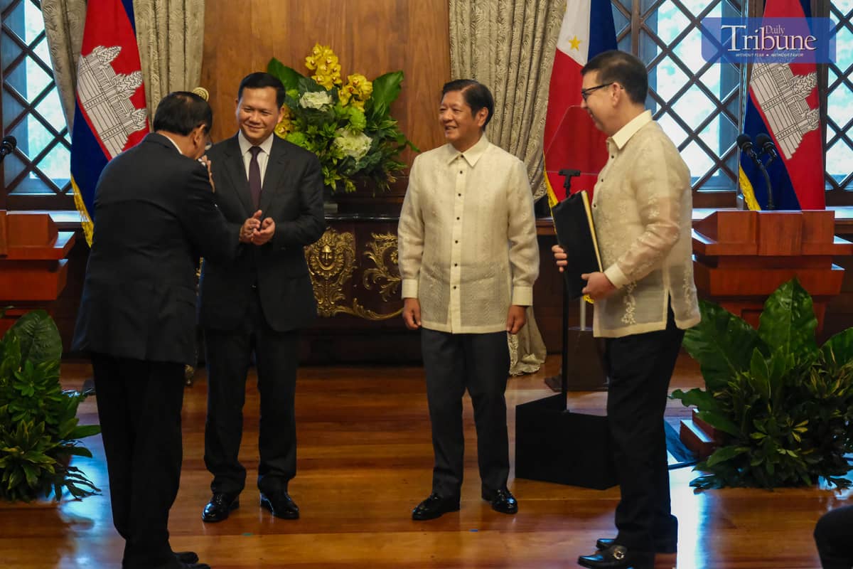 President Ferdinand R. Marcos Jr. and Cambodian Prime Minister Hun Manet