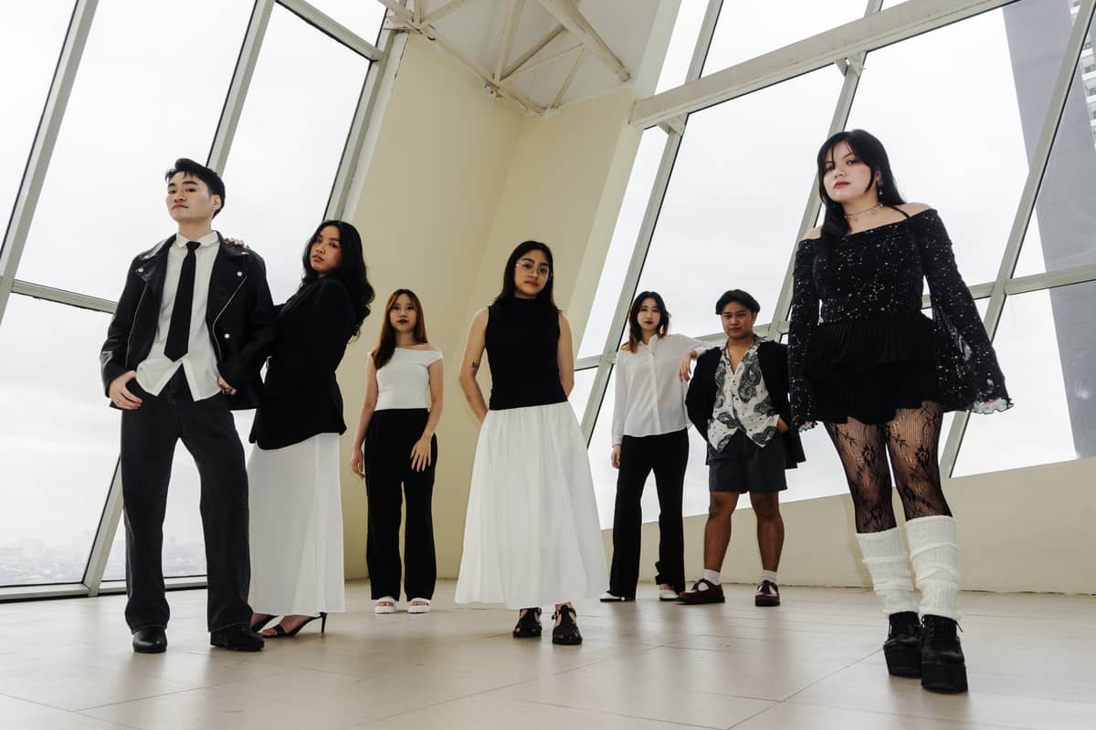 From left to right: Erin Nicolas, Kyle Gomelet, Janelle Chan, Alexandra Zarate, Roselle Sy, Jolo Estavillo and Tisha Chavez.