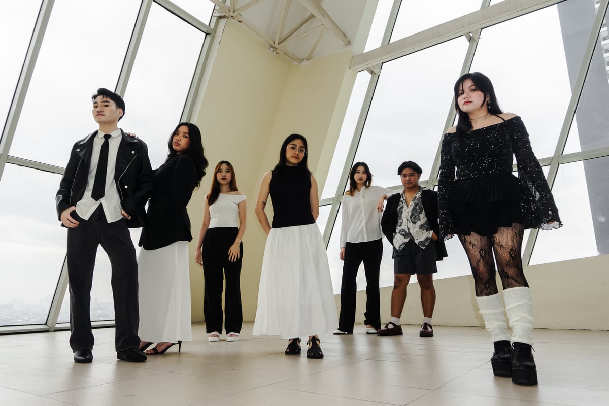 From left to right: Erin Nicolas, Kyle Gomelet, Janelle Chan, Alexandra Zarate, Roselle Sy, Jolo Estavillo and Tisha Chavez.