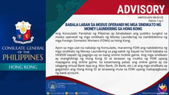 Beware of money scams, Hong Kong OFWs warned