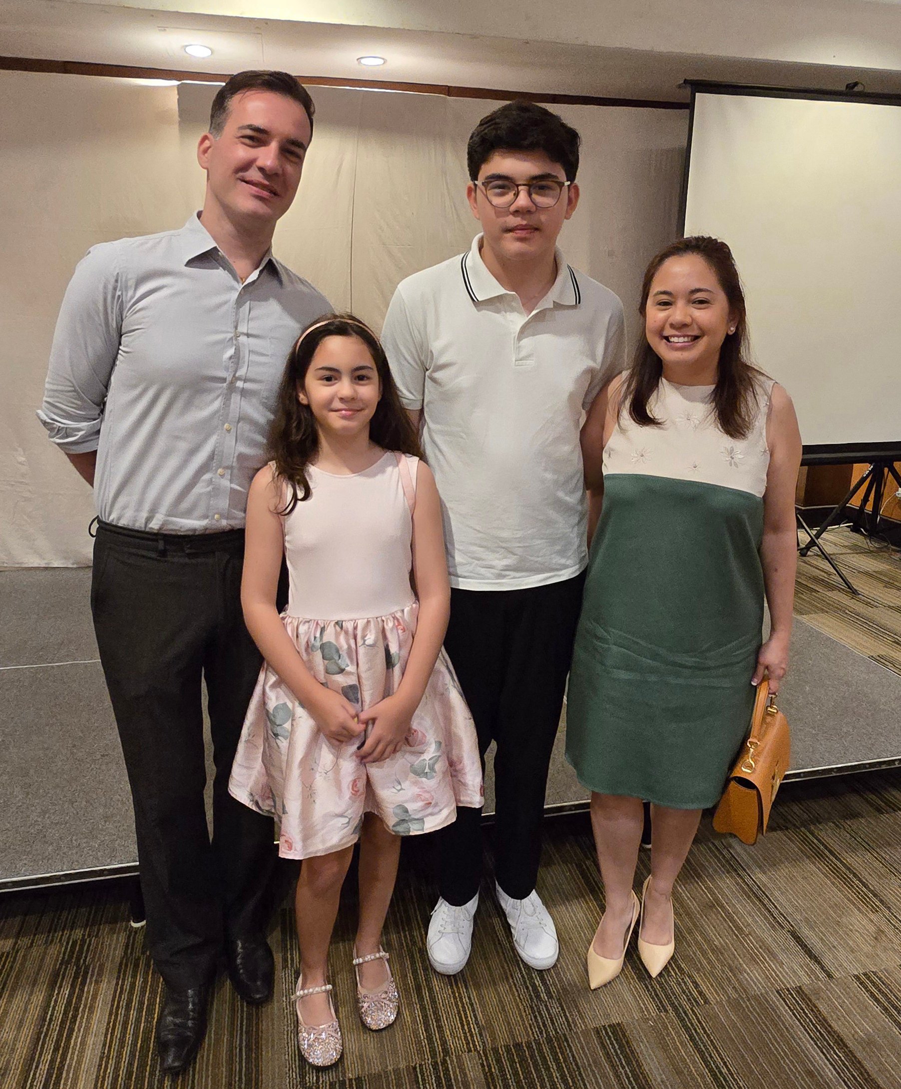 Wolf and Kristalle Kekert with their children Harvey and Fiona.
