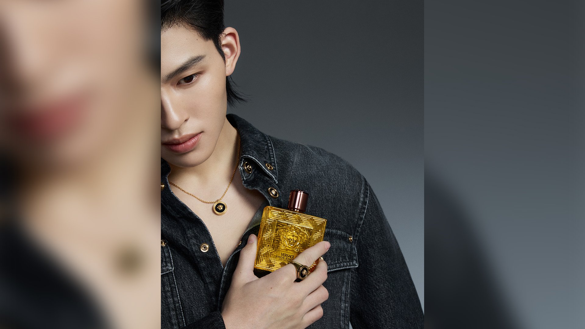 Pond Naravit as Versace Fragrance Ambassador for Southeast Asia.