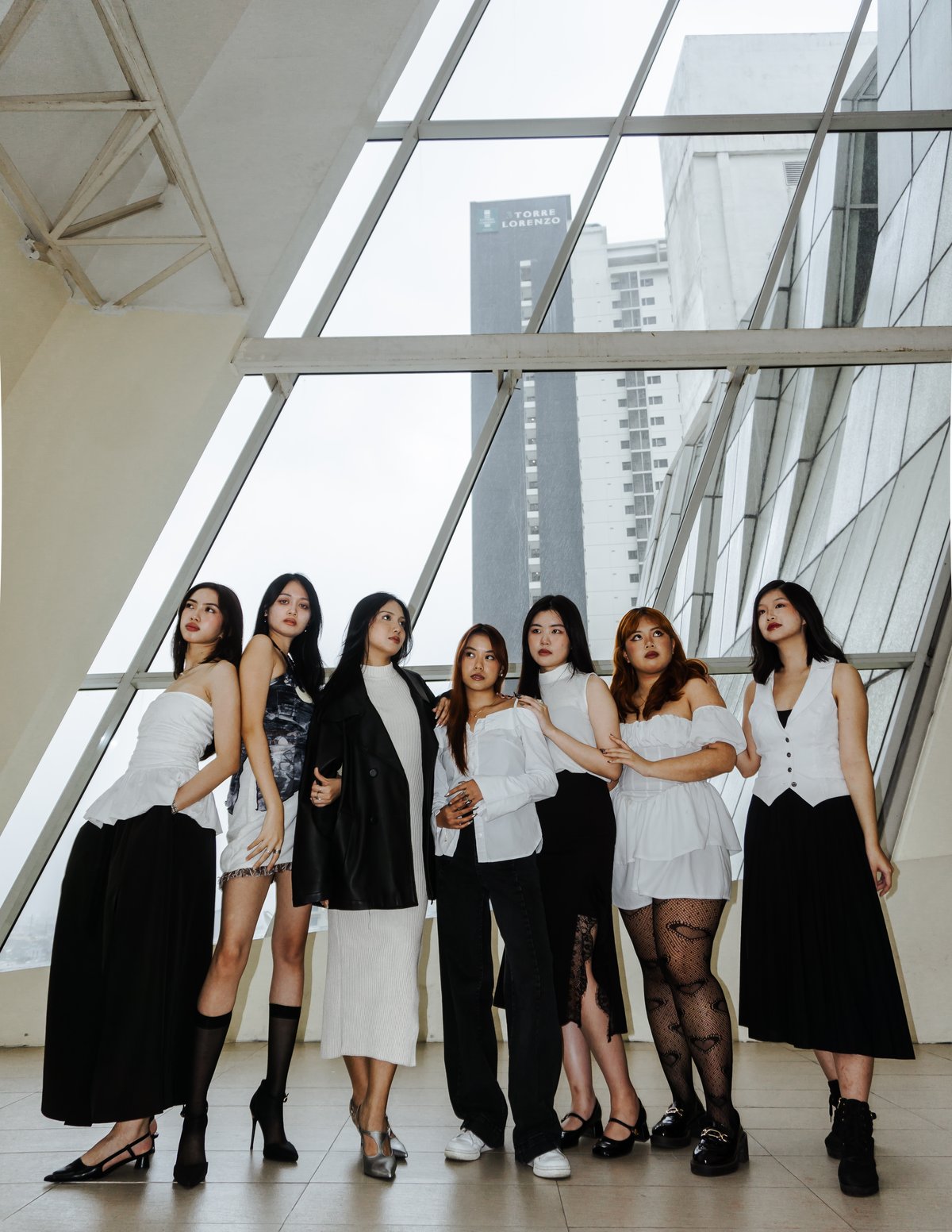 Yazmine Calata, Paulette Navera, Ingrid del Rosario, Brianna Balaoro, Pearle Abella , Andrea Feliciano and Ann Hernandez.