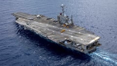 US aircraft carrier collides with merchant ship in Mediterranean