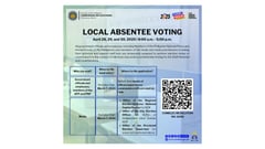 Reminder: Local Absentee Voting applications are open for Halalan2025