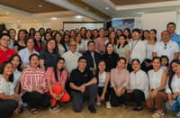 CELEBRATING SUCCESS. Graduates of the ELEVATE AIDA program in Laguindingan, Misamis Oriental join representatives from Aboitiz InfraCapital, Aboitiz Foundation, Laguindingan LGU, and Connected Women to celebrate their achievements.