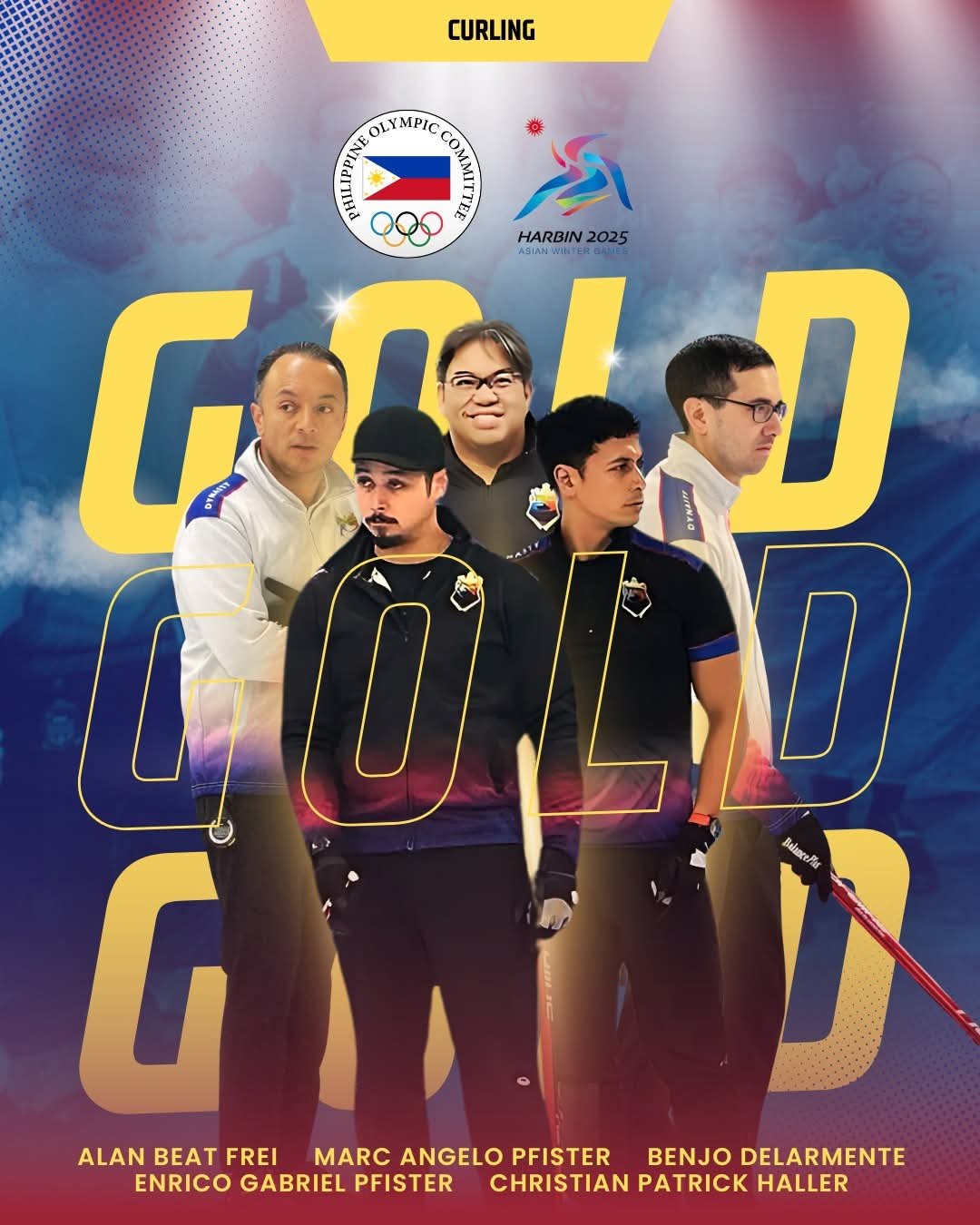 Phl men's curling team wins first Asian Winter Games gold