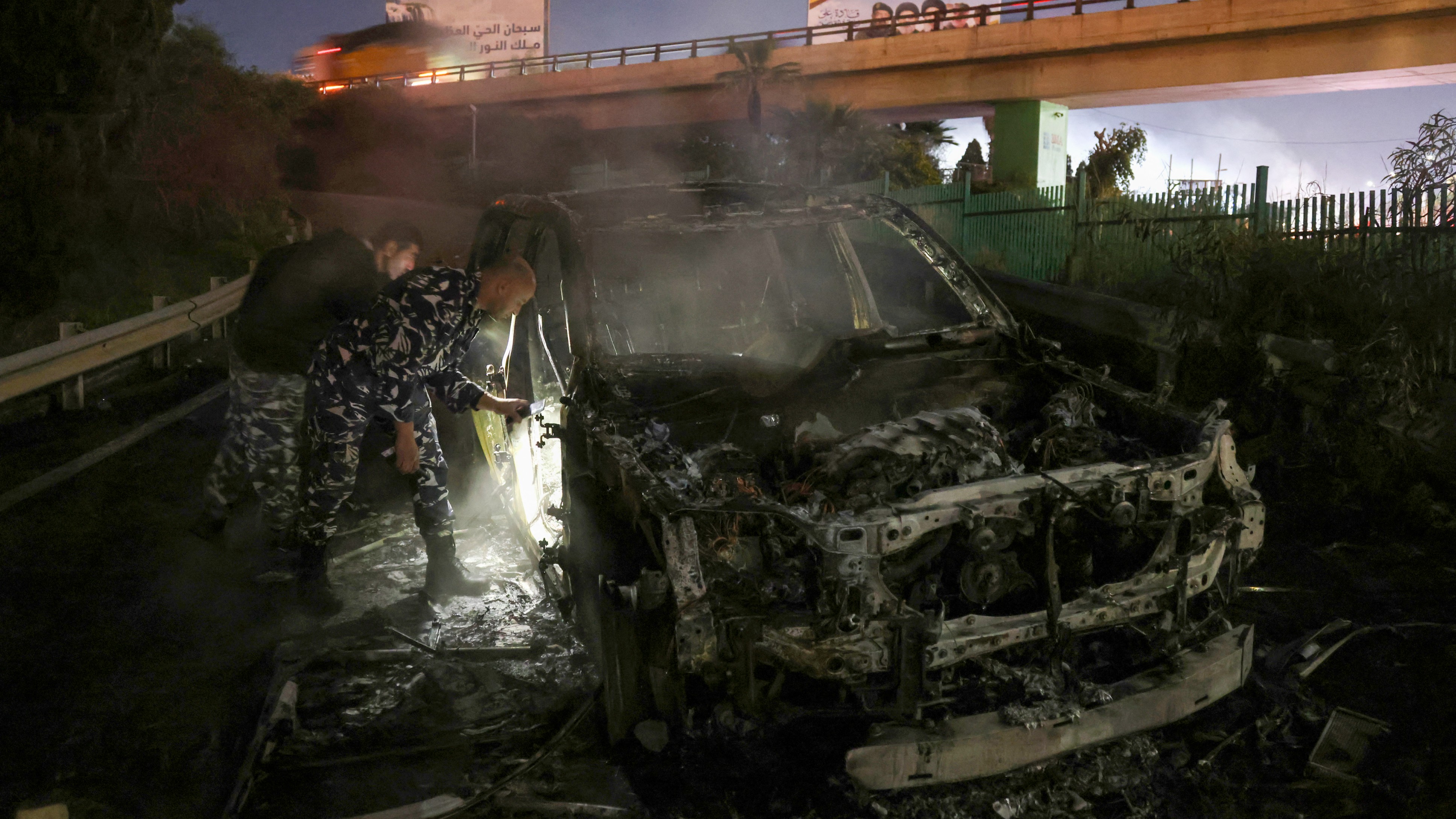 UN calls for urgent probe after vehicle torched in Beirut unrest