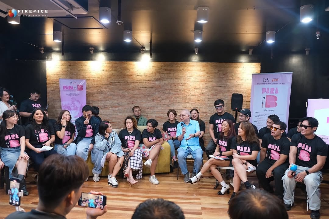 The cast of ‘Para Kay B’ with author Ricky Lee.