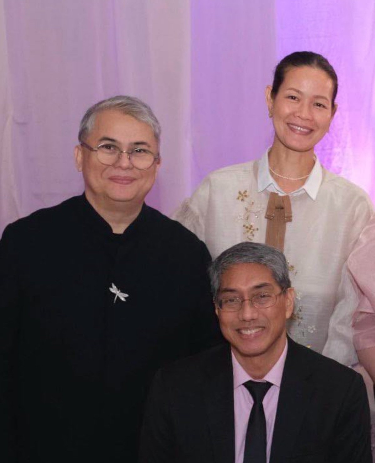 JC Buendia, Jo-Ann Bitagcol and Dr. Anthony Cumagun.