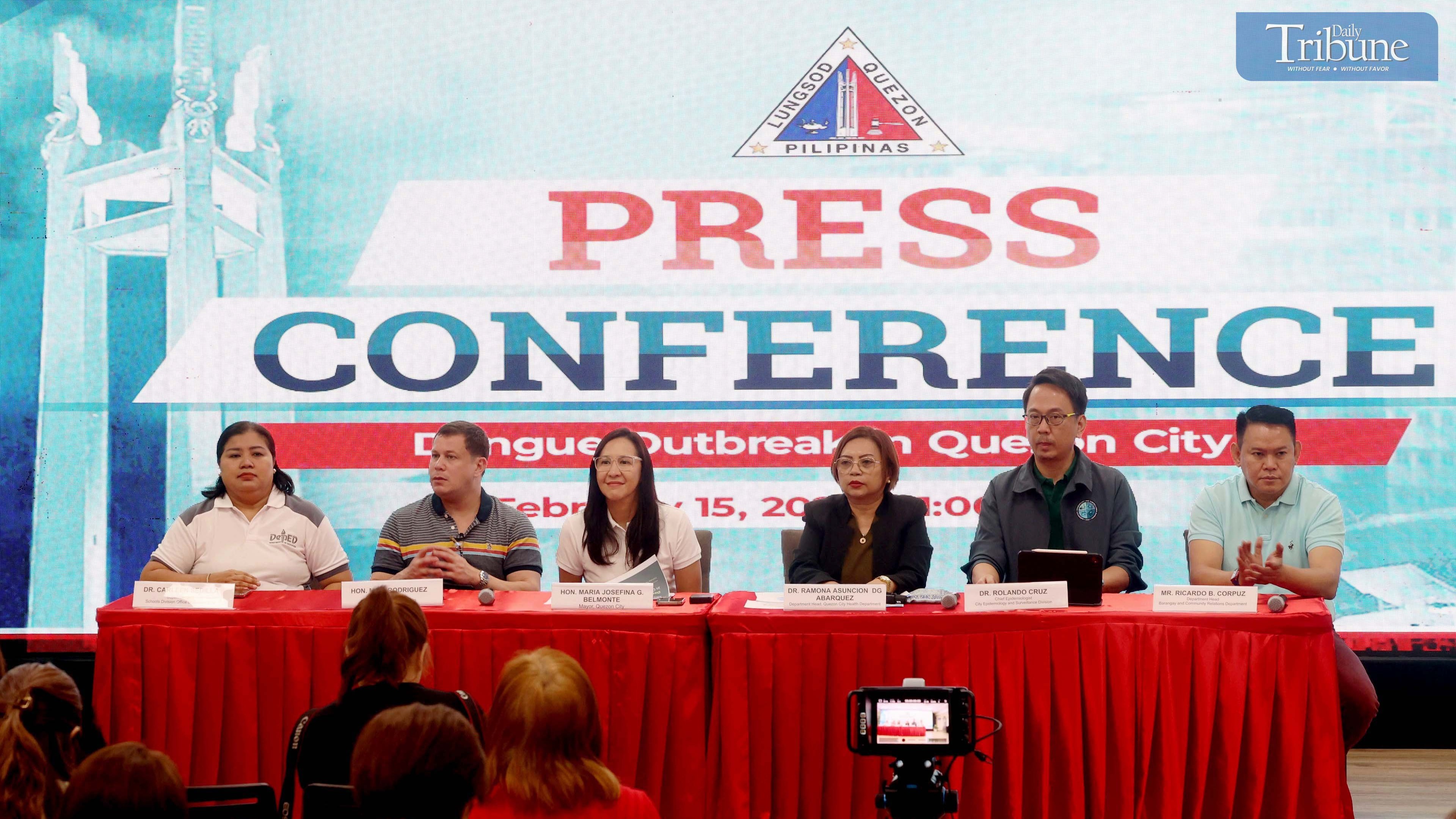 Quezon City dengue press conference