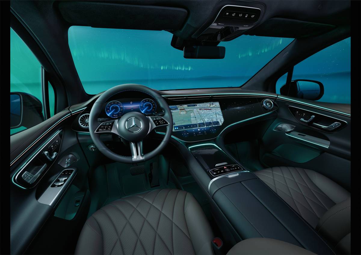 MERCEDES-BENZ EQ series cockpit blends luxury with cutting-edge technology.