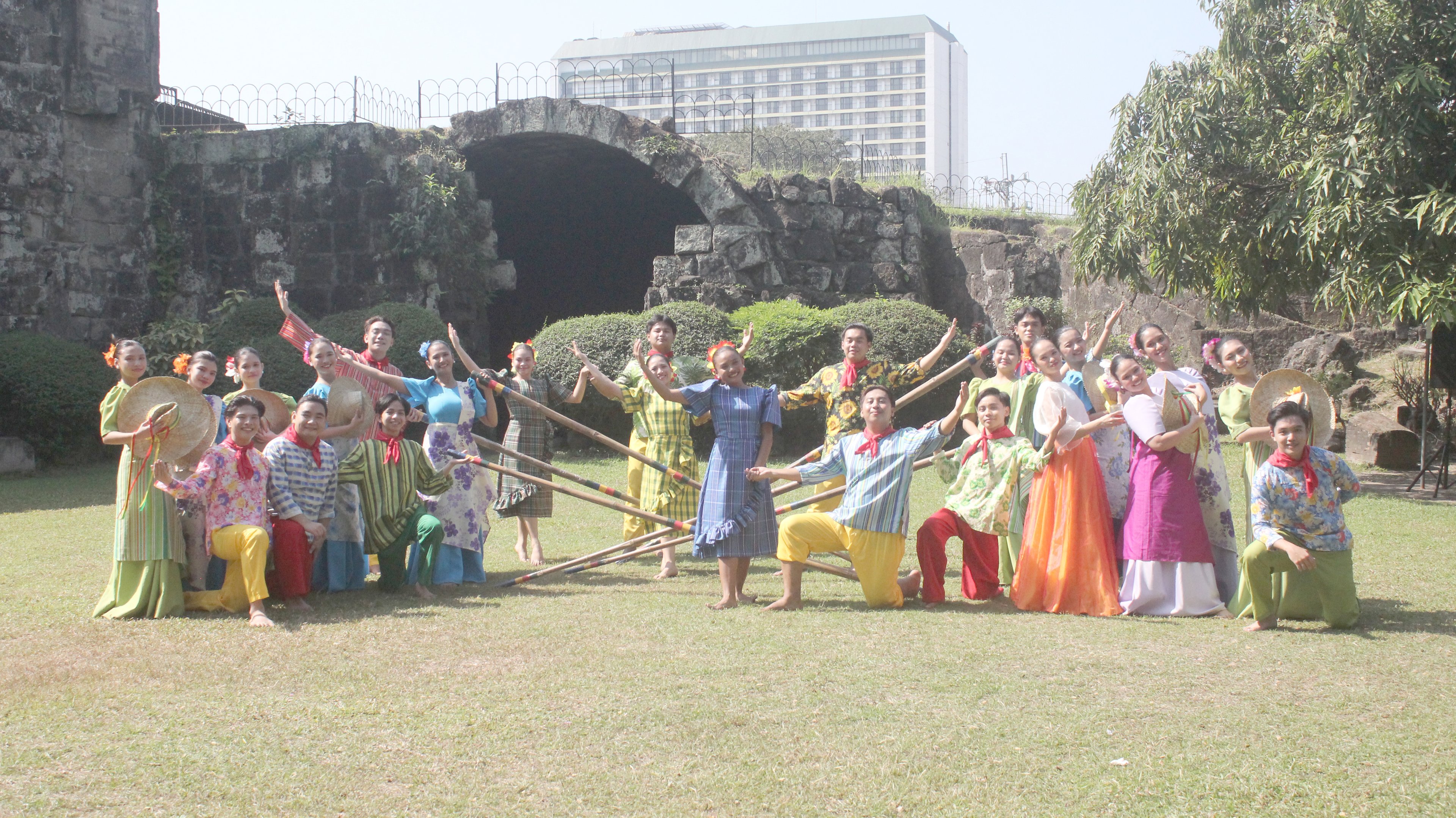 The Adamson University Dance Company at the Baluarte de San Diego in Intramuros.