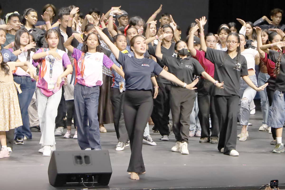 Dance workshop facilitated by the Bayanihan, The National Dance Company of the Philippines.