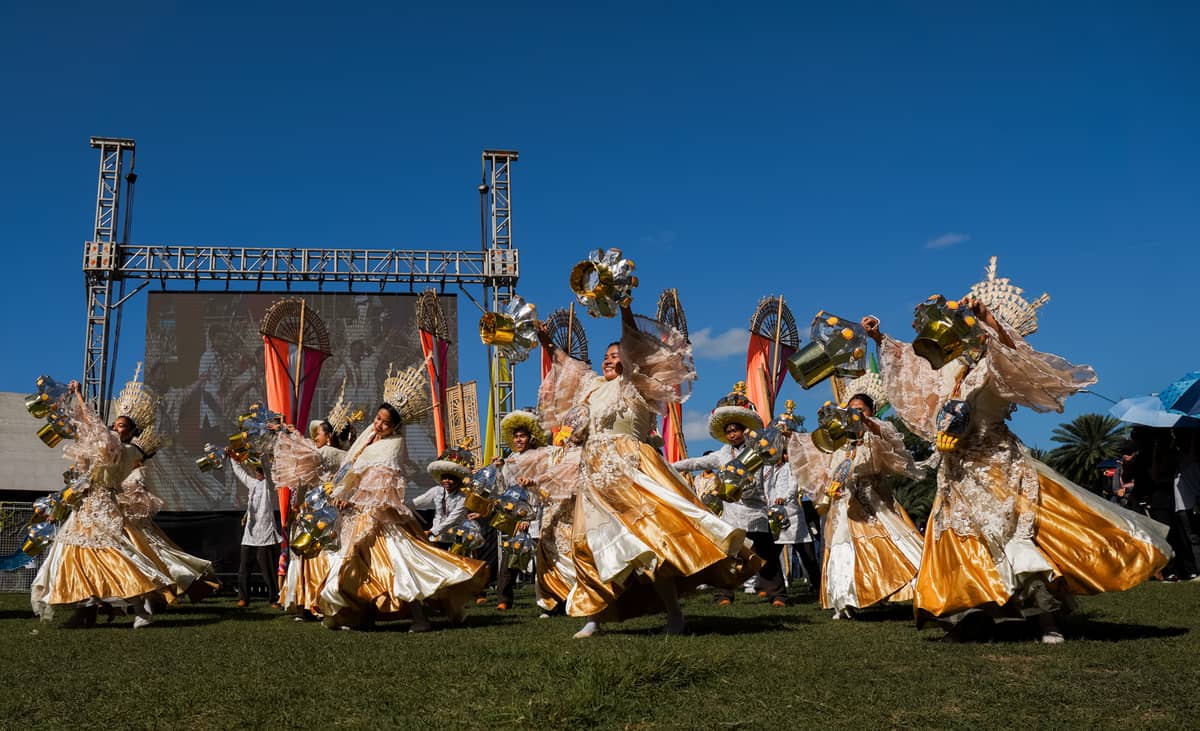 The Sining Tanglawan ng San Jose del Monte Performing Group during Pasinaya Festival’s opening program, ‘Panimula.’