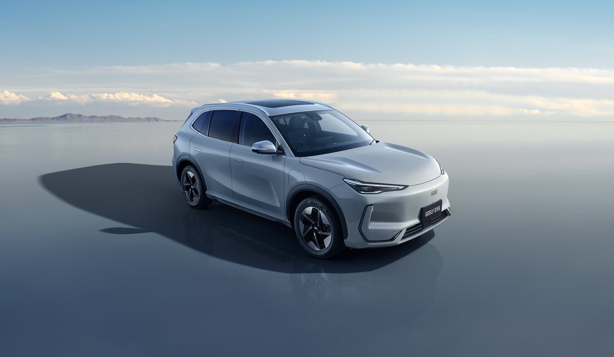 The Geely EX5, showcased at the brand’s relaunch, redefines new energy mobility.