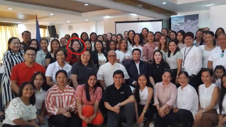 Charie Sweet Dablio (circled) with other graduates of the Elevate Aida program.