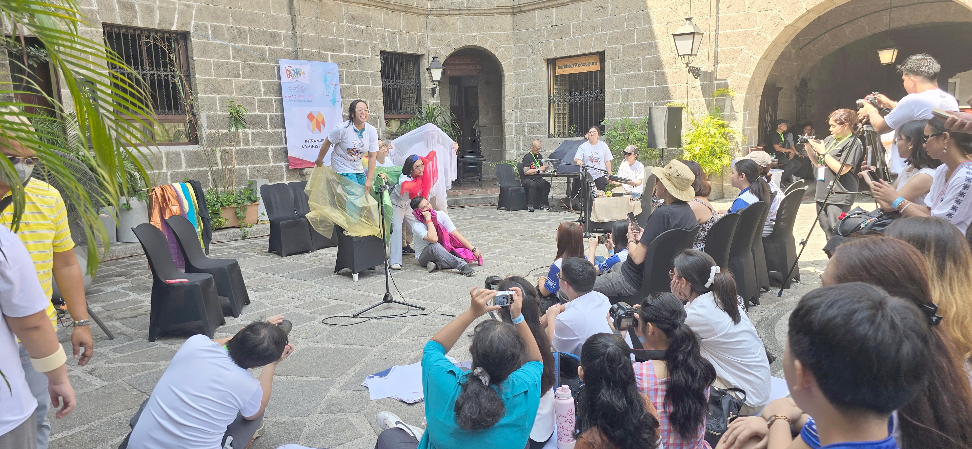 The performance of Dulambuhay Philippine Playback Theatre at Casa Manila in Intramuros.