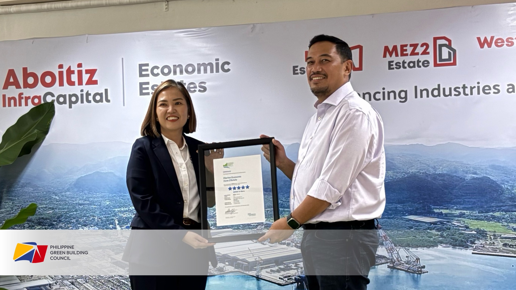 Aboitiz InfraCapital Economic Estates get BERDE seal