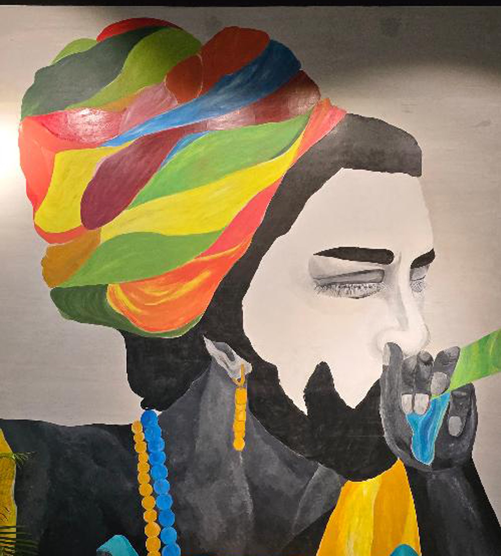 Mural painting by Gwen Trott