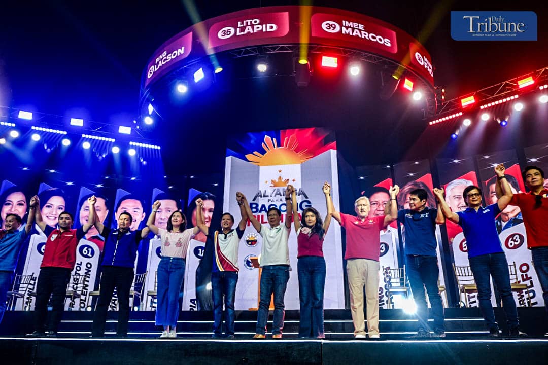 Alyansa senatorial candidates with President Marcos
