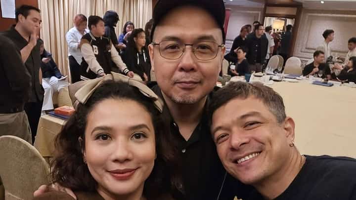 Actress and TV host Karylle, Jericho Rosales, and Director Jerrold Tarog the team behind the upcoming "Quezon" film.
