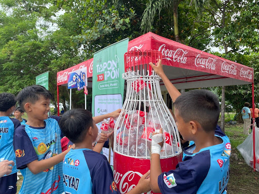 Young athletes join Coca-Cola’s Tapon to Ipon program, turning plastic waste into valuable resources for a greener future.