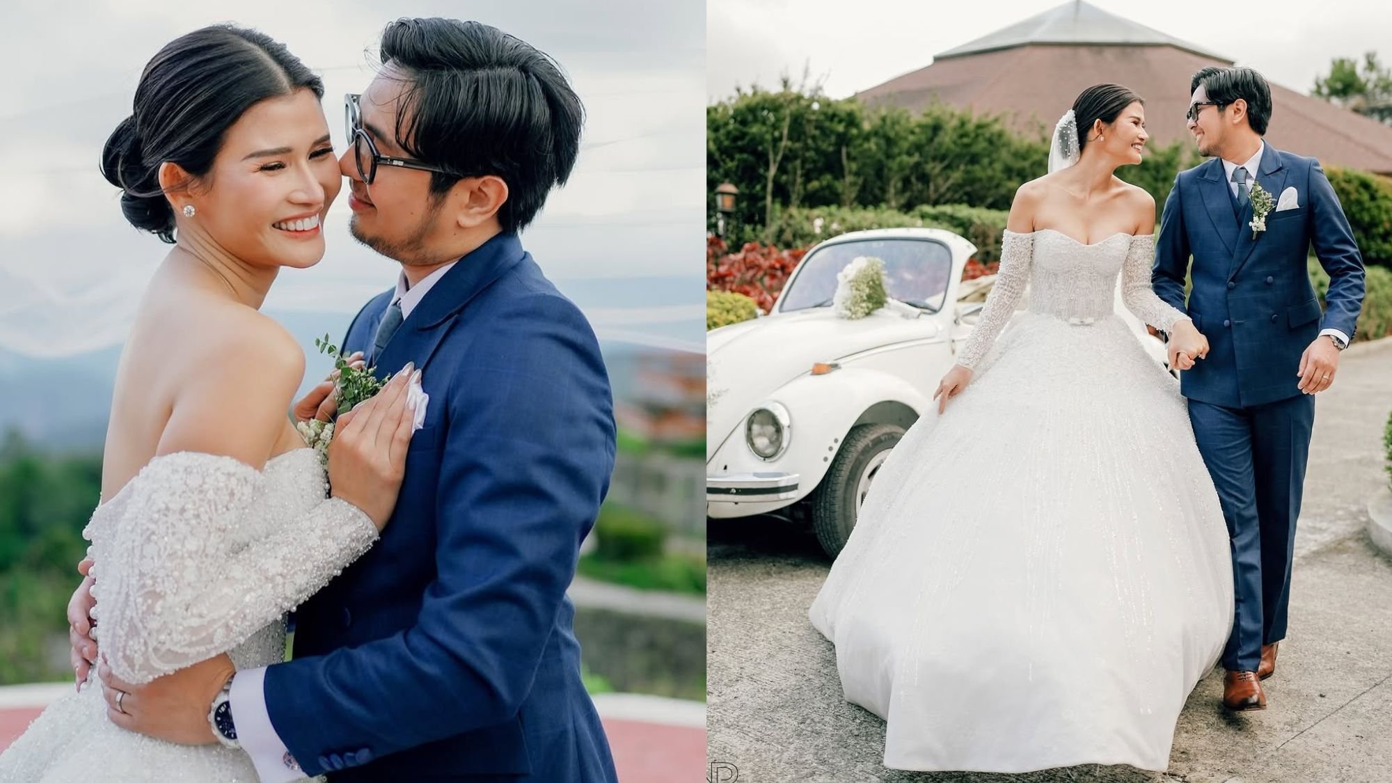 Jen Barangan ties the knot with pilot BF Renz David in a dreamy Baguio wedding
