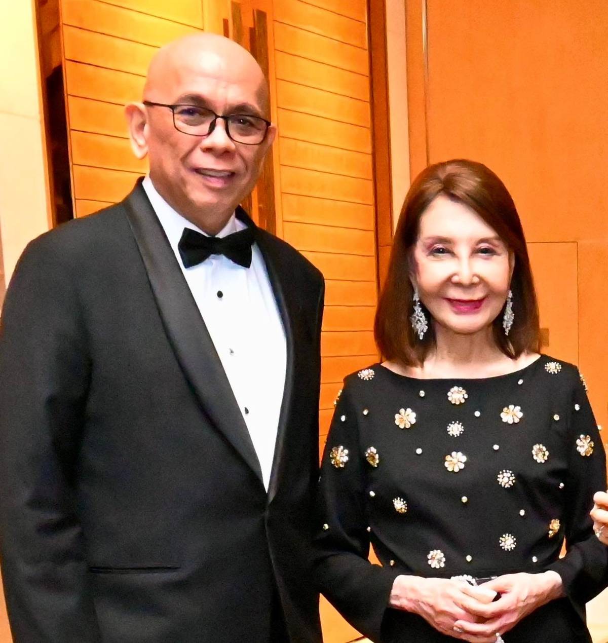 Roberto 'Bobby' Alvarez and Angola Consul, Helen Ong.