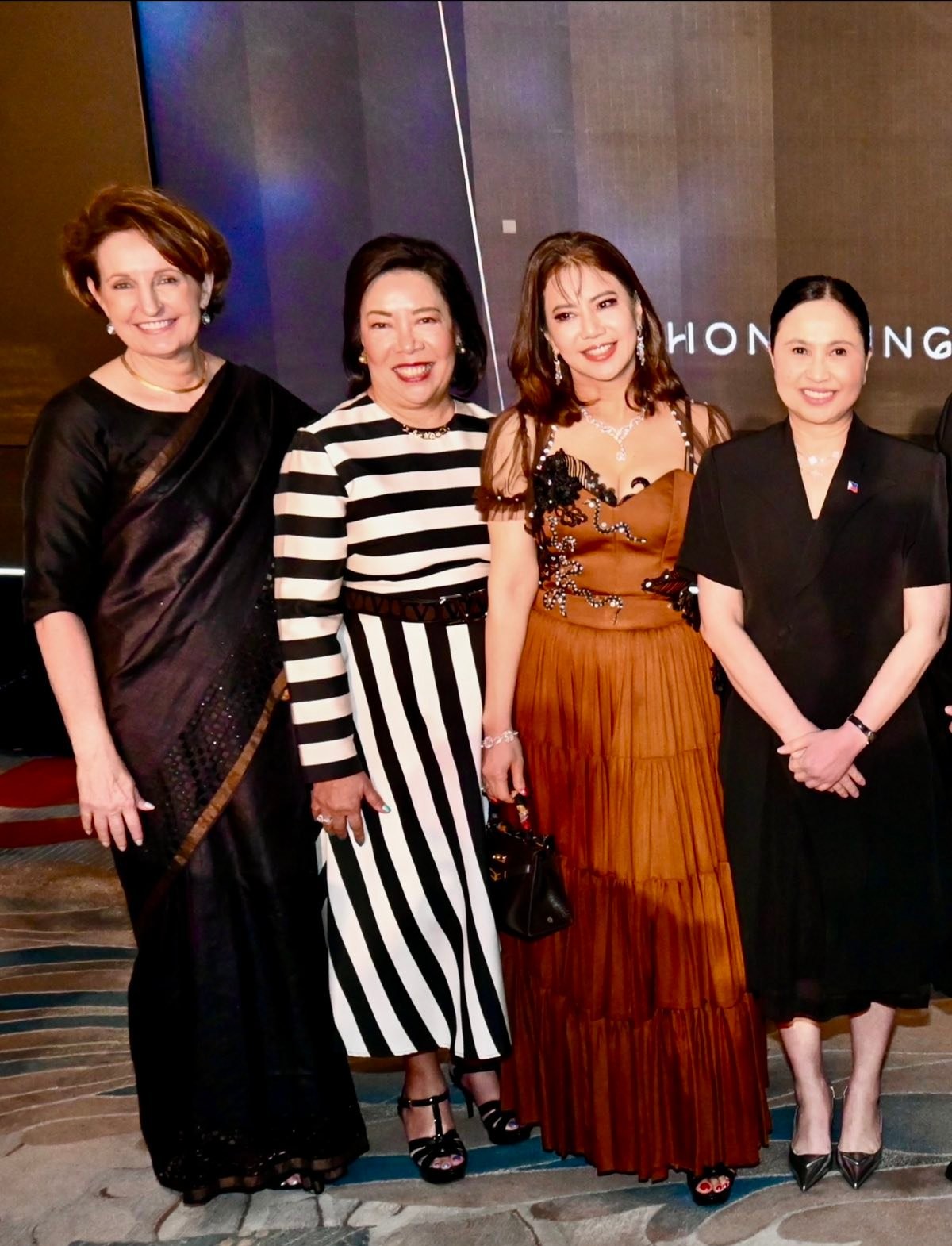 US Ambassador Kaye Clarkson, Rosemarie Ong, the author and Trade and Industry Secretary Cris Roque.
