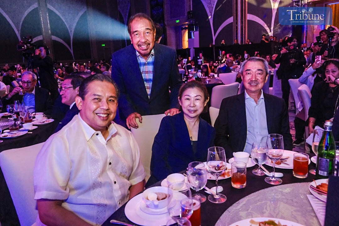 Daily Tribune boss Willie Ferdandez joins House Speaker Martin Romualdez, Tessie Sy-Coson, and Hans Sy
