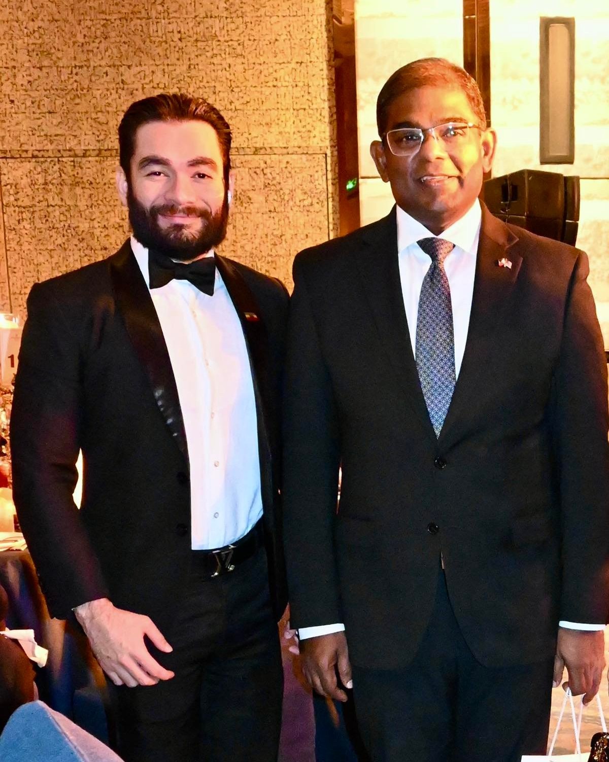 David Ackerman and Ambassador of Malaysia Malik Melvin Castelino.