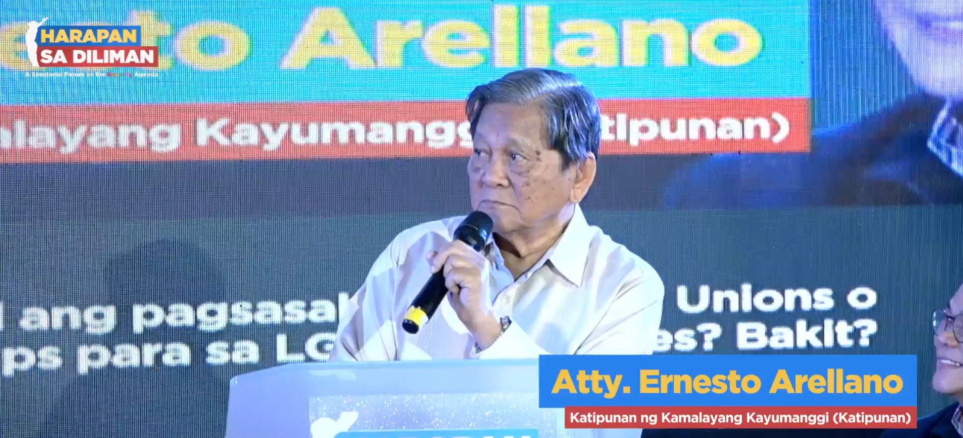 Senatorial candidate pushes for divorce, same-sex union