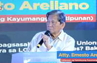 Senatorial bet Atty. Ernesto Arellano (Screenshot from Facebook Live)