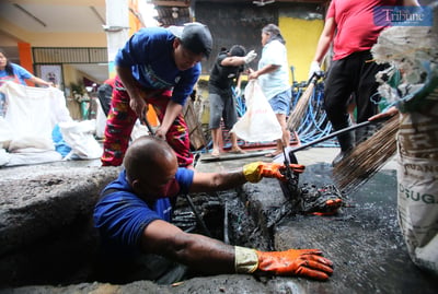 Brgy. Addition Hills, nagsagawa ng clearing op laban sa dengue