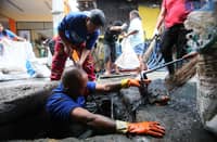 On Saturday, 22 February 2025, Barangay officials conducted a “Sabado Linis Day” to clean drainages as part of their continuing effort to rid their community of Dengue-carrying mosquitoes at Barangay Addition Hills in Mandaluyong City.