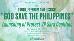 Mass, motorcade for VP Sara set
