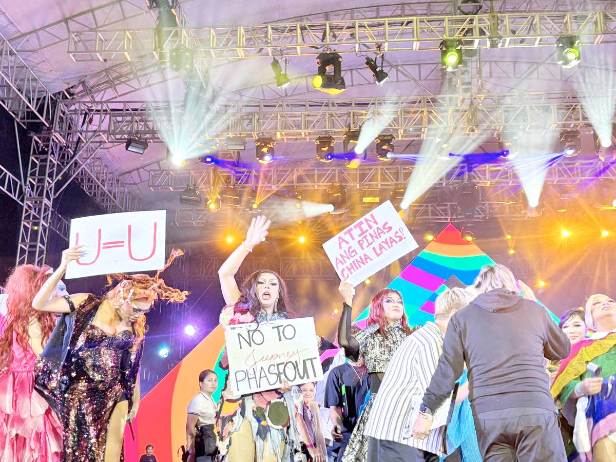 Drag queens performed at Love Laban 2 Everyone Pride PH Festival, which drew thousands of attendees.