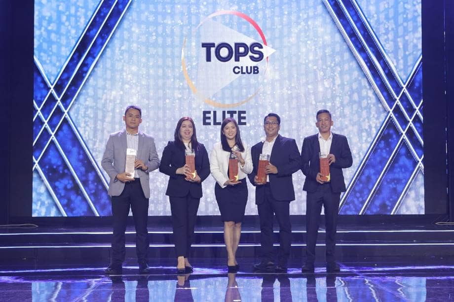 Shown are: (from left) TOPS Club elite members Richard Amanse, Ivy Marie Latosquin, Janine Mendoza, Aldrin Garcia and Marvin Aloria.