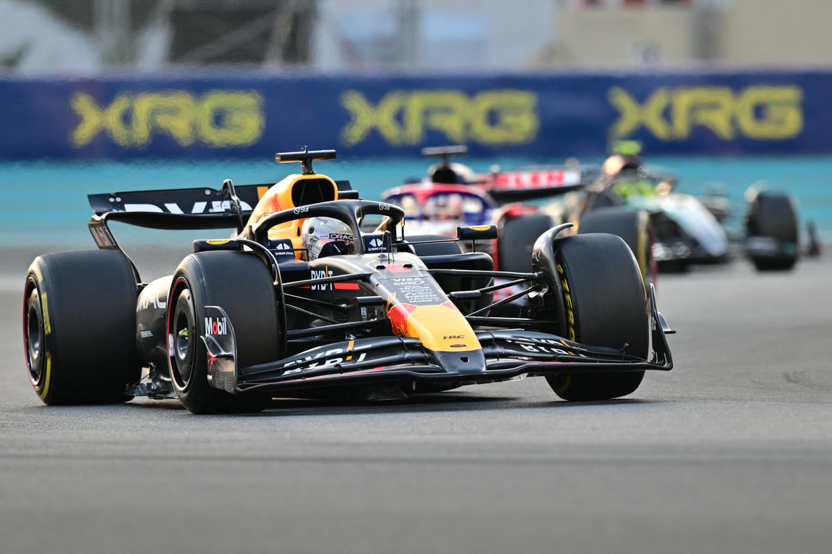 Max Verstappen drives during the Abu Dhabi Formula One Grand Prix.