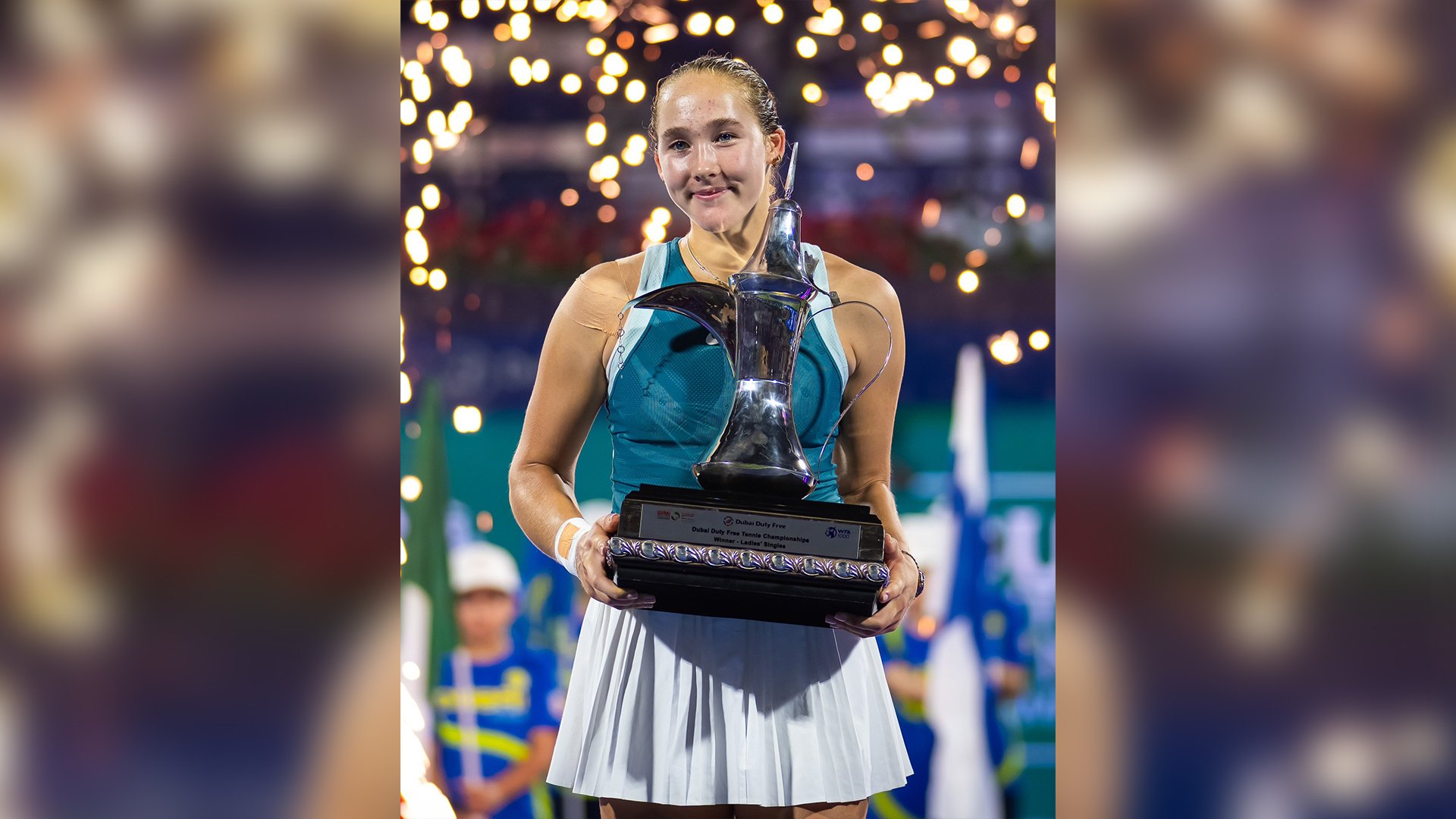 YOUNG QUEEN: Andreeva makes history with Dubai conquest 