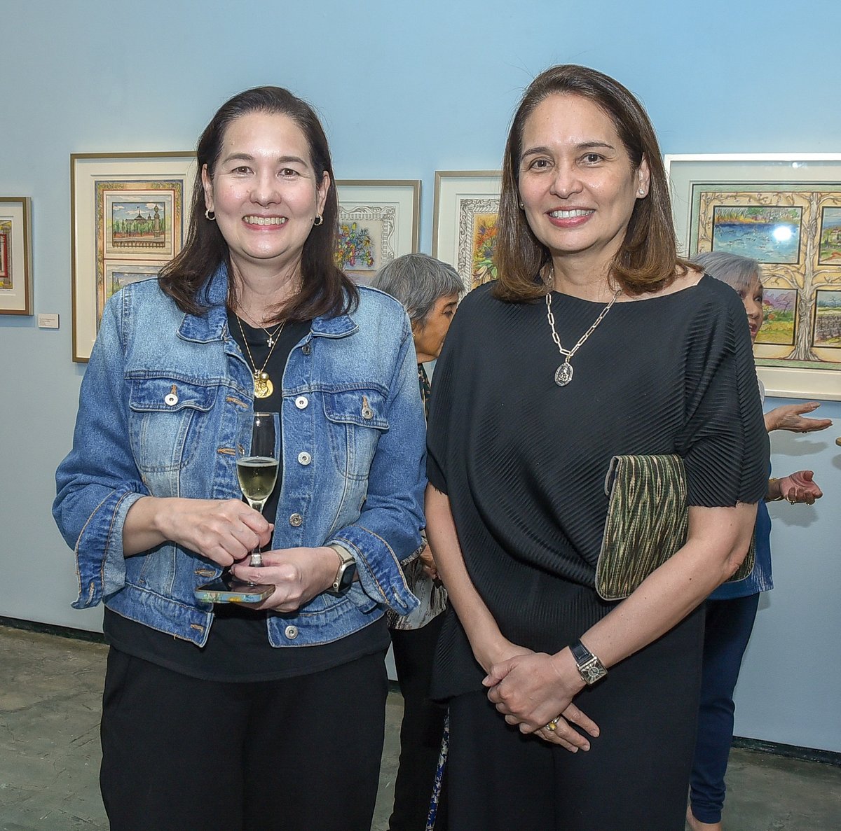 Ayala Foundation's Joanna Ongpin-Duarte and Art Fair Philippines co-founder Lisa Ongpin-Periquet.