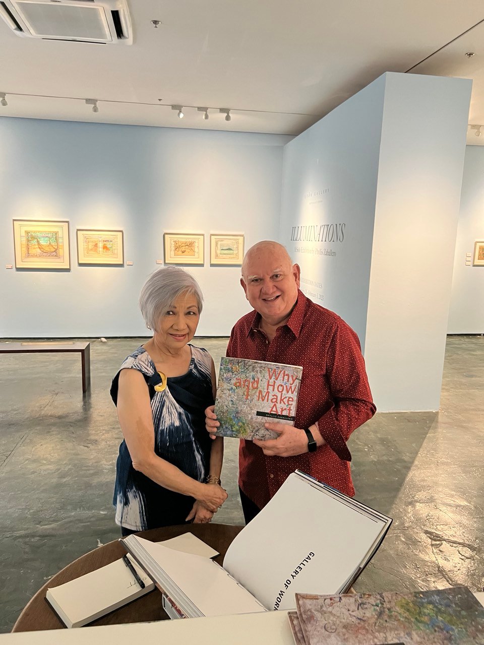 Phyllis Zaballero with the author.