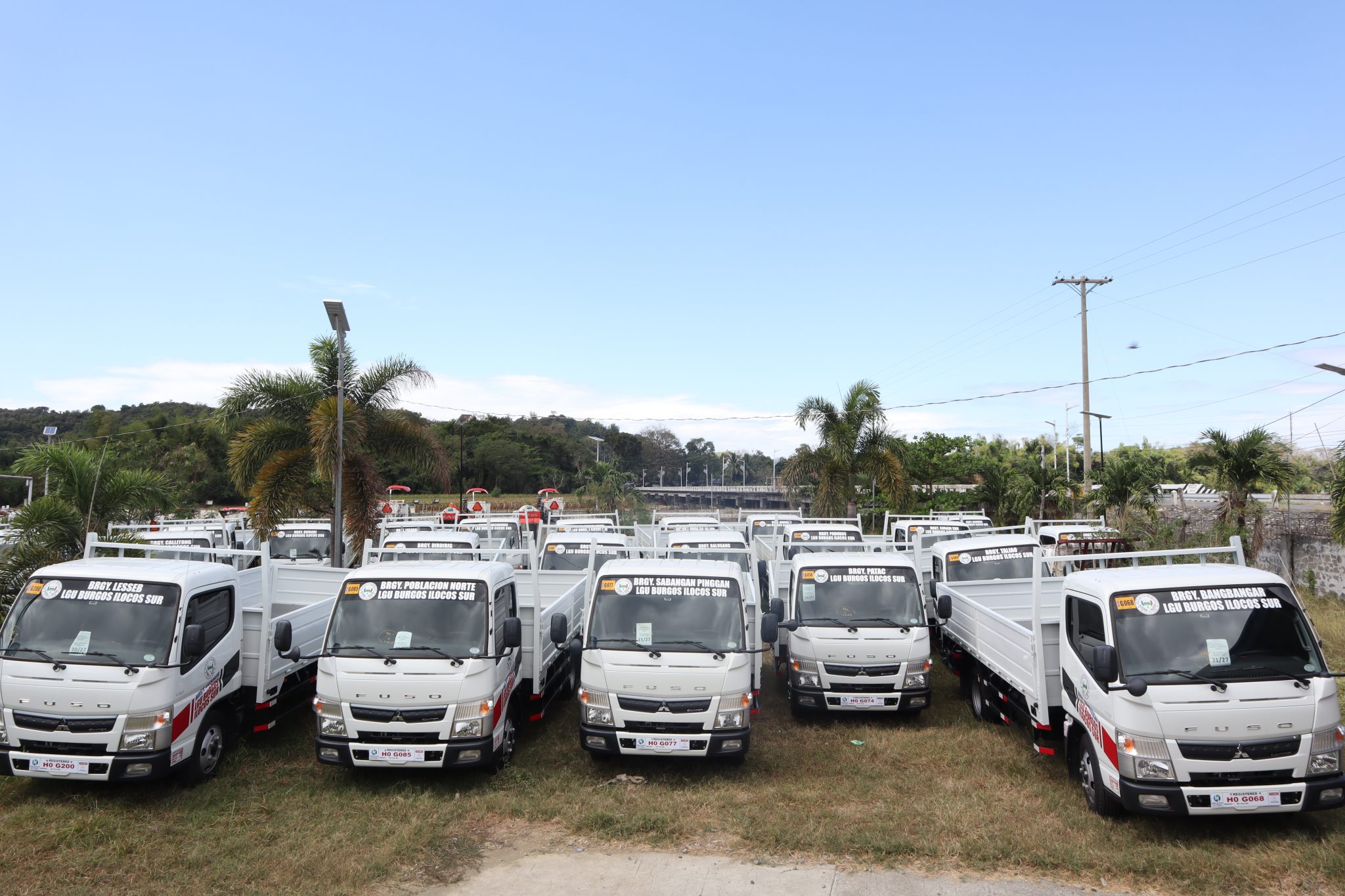 FUSO Philippines delivers 27 new Canter trucks to Burgos, Ilocos Sur