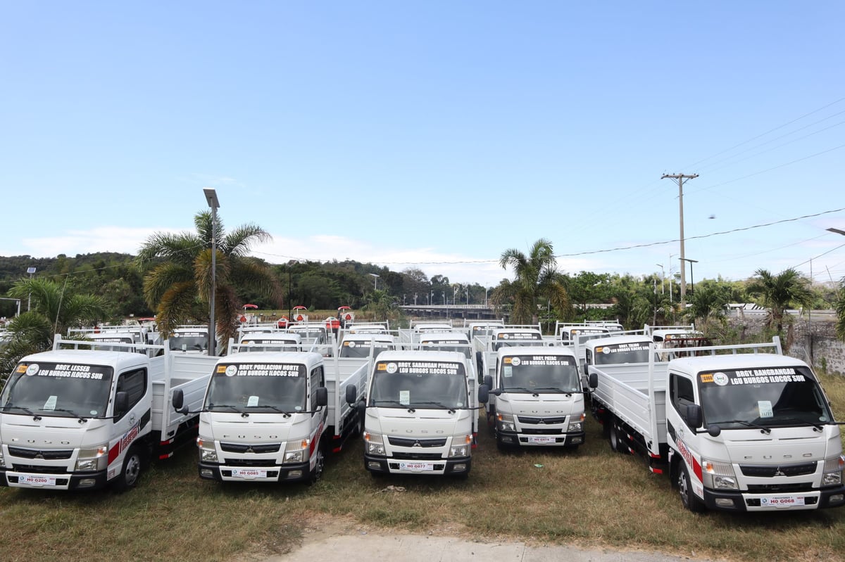 FUSO Philippines delivers 27 new Canter trucks to Burgos, Ilocos Sur