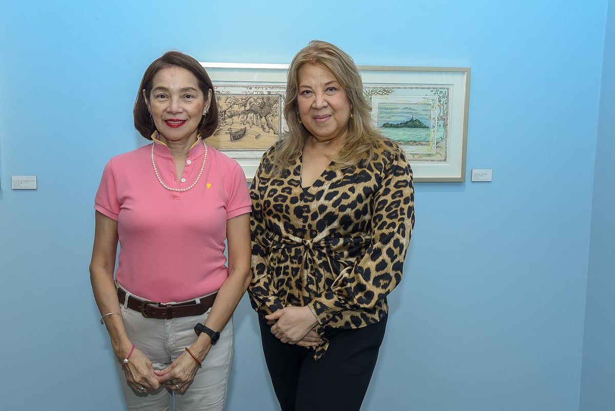 Artist Marivic Rufino and Lisa Nakpil from the National Historical Commission of the Philippines.