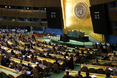 U.N. general assembly reaffirms Ukraine's territorial integrity amid rival resolutions