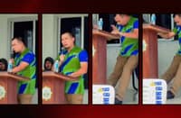 DATU Piang Vice Mayor Omar Samama’s speech Monday during a medical mission was cut short by gunfire that resulted in his wounding, according to the police.