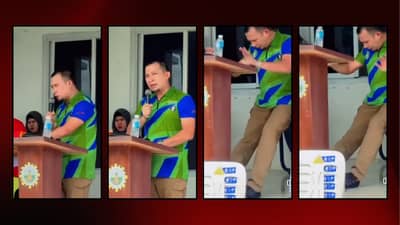 DATU Piang Vice Mayor Omar Samama’s speech Monday during a medical mission was cut short by gunfire that resulted in his wounding, according to the police.