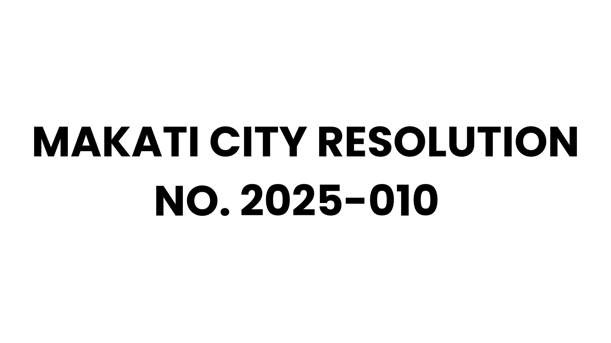 MAKATI RESOLUTION NO. 2025-101